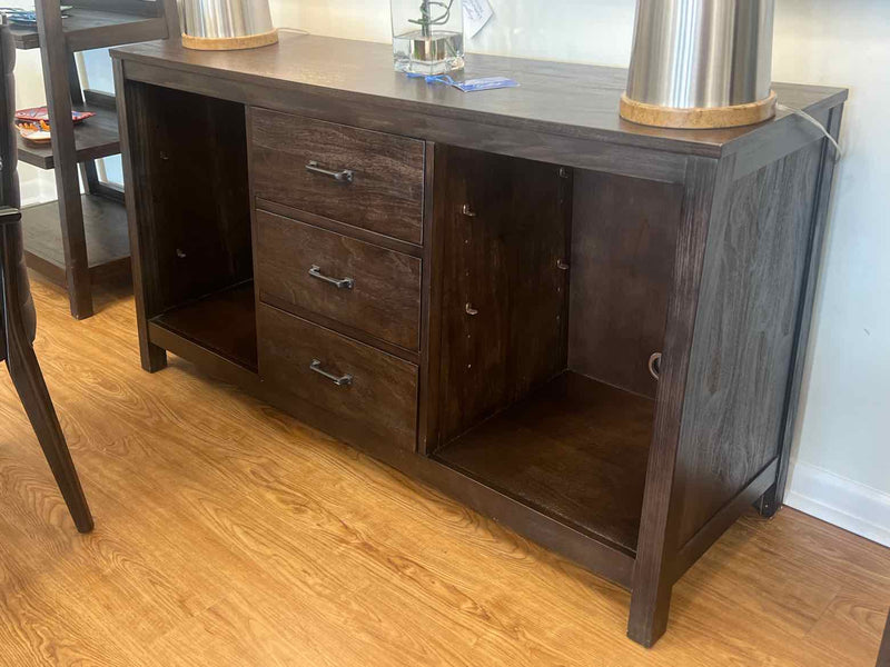 Dark Oak Media Console