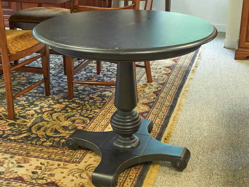 Ethan Allen Rustic Pedestal Base Accent Table