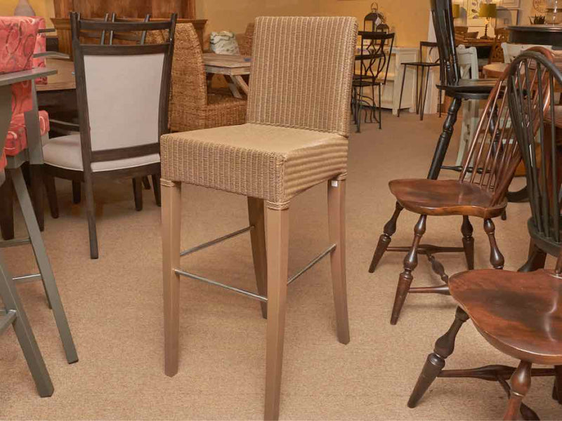 Set Of 5 Janus et Cie All Weather Wicker  Bar Stools