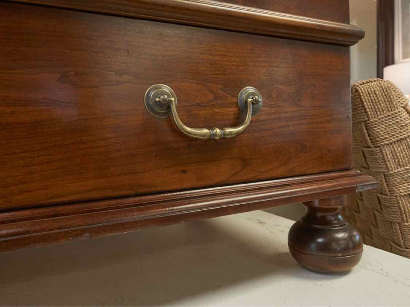 Mahogany Blanket Chest With Turned Feet