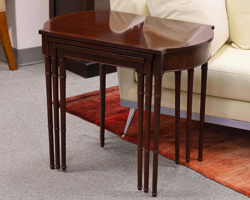 Baker Mahogany Side Nesting Tables