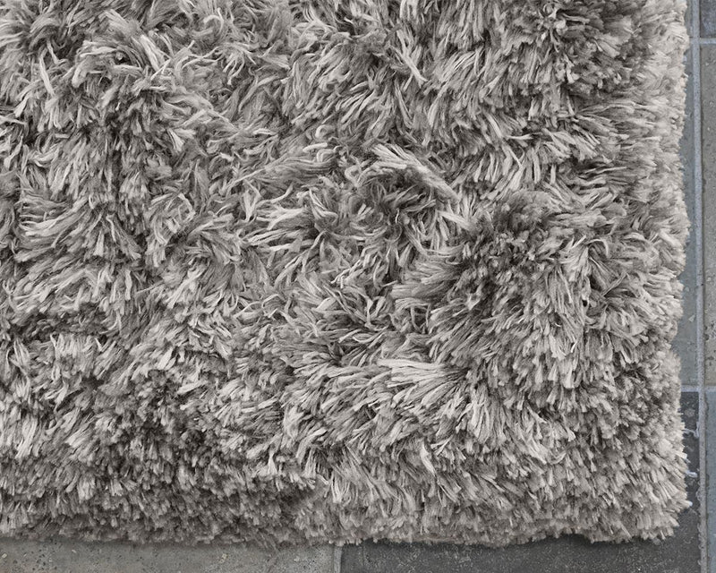 Shag Rug in Gray and Taupe