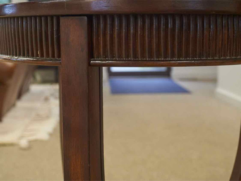 Contemporary Mahogany Accent Table