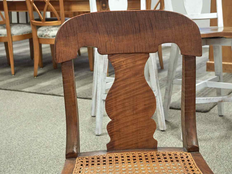 Tiger Maple Splat Back Dining Chair