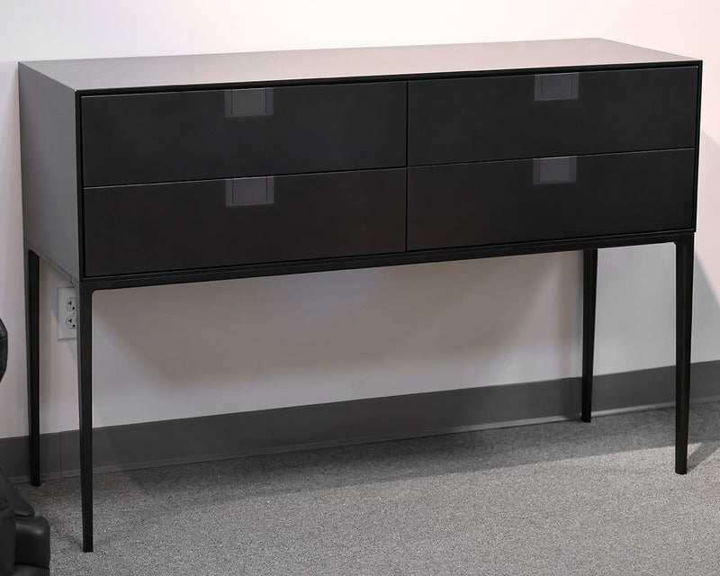 MaxAlto Alcor LX07 Black Metal 4 Drawer Console