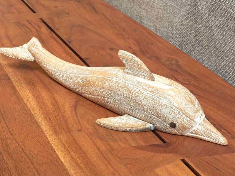 Wooden Dolphin Wall Decor