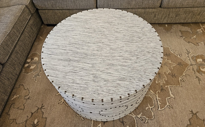 Fabric Wrapped Cocktail Table w/ Nailhead Trim