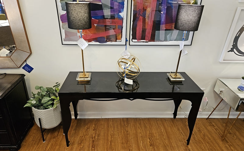 Black Lacquer Console Table