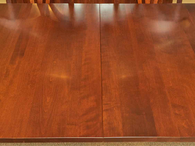 Nichols & Stone Cherry Table 2 Leaves/Pads & 6 Chairs