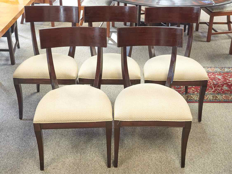 Set of 5 Ethan Allen 'Klismos' Dining Chairs