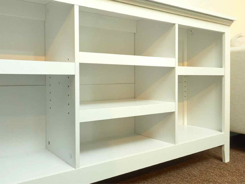 White 4 Adjustable Shelf Bookcase