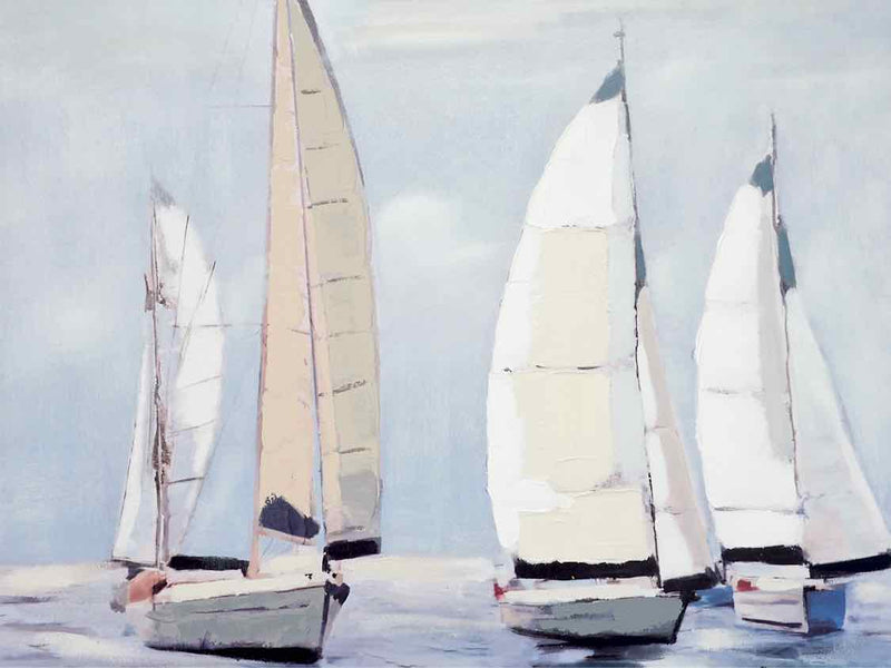 'Afternoon Sail' Textured Framed Print