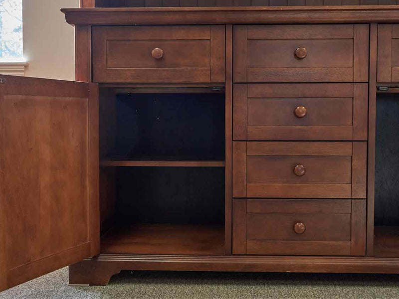 Basset Cherry Lighted China Cabinet