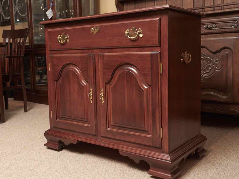 Colonial Furniture Co Cherry 1 Drawer 2 Door  Flip Top  Server