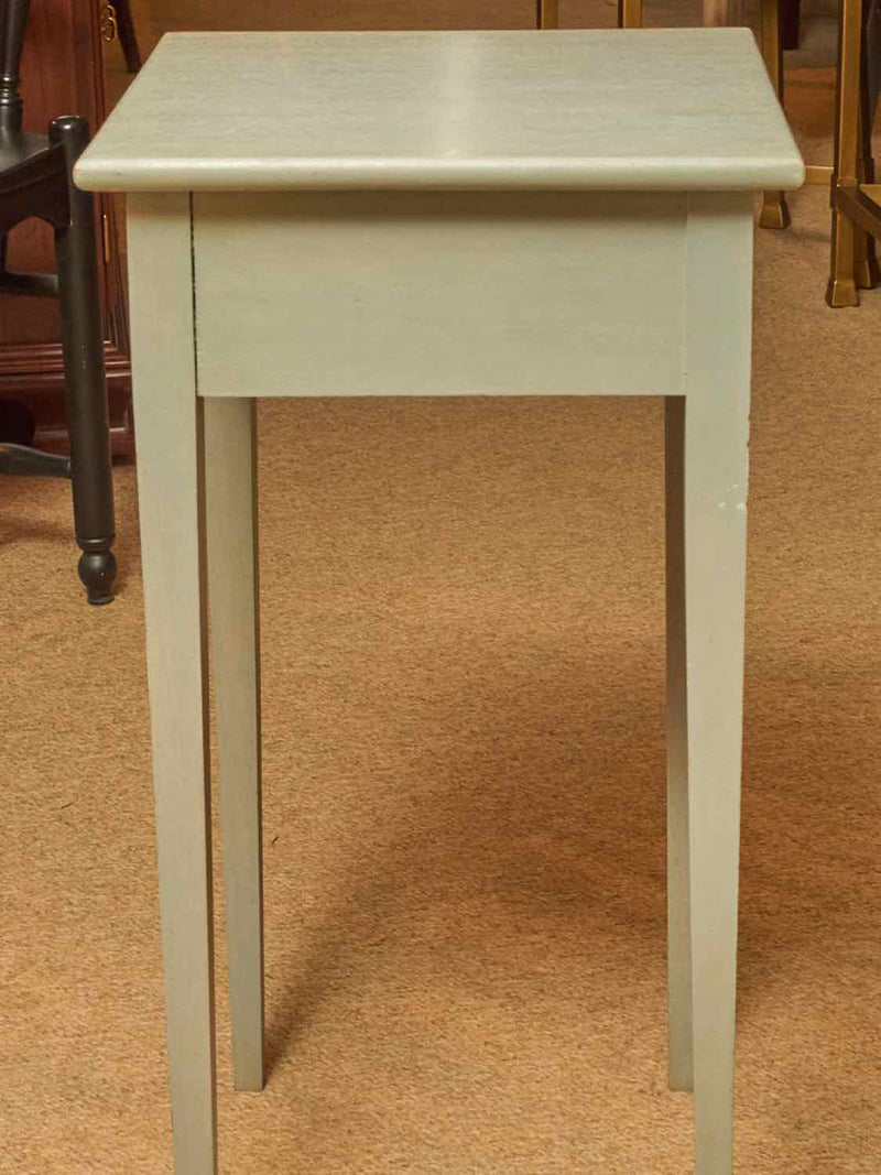 Gray Stained Square Side Table