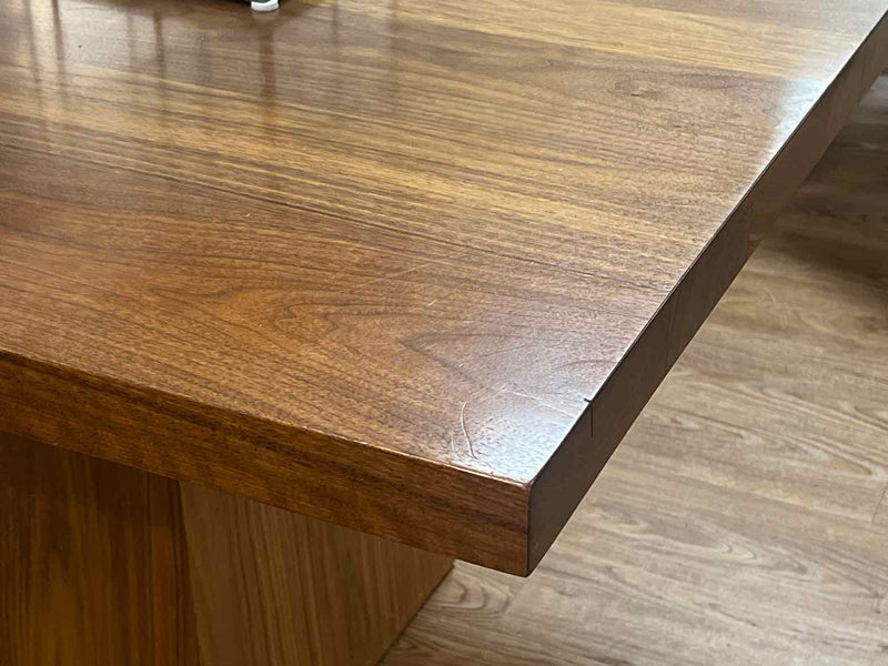 Square Cherry Pedestal Dining Table