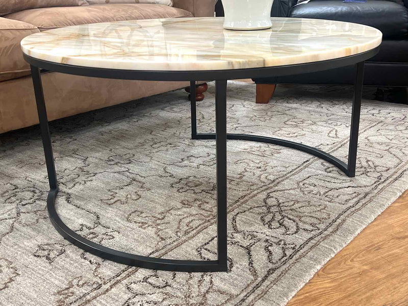 Pottery Barn Calacutta Marble Cocktail Table