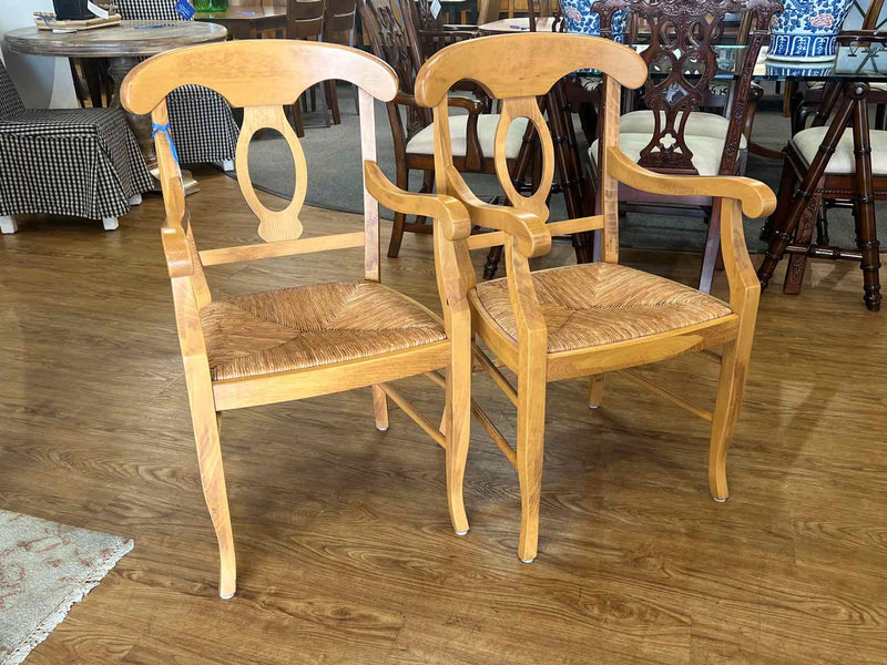 Pair of Pottery Barn 'Napoleon' Dining Chairs