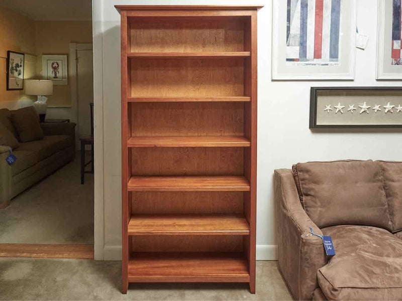 Solid Cherry 5 Shelf Bookcase