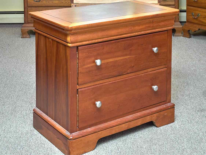 Stanley Louis Phillip Style Cherry  2 Drawer Nightstand