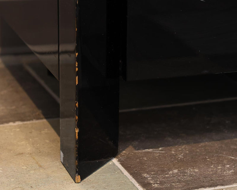 Contemporary Sideboard in Black Lacquer Finish