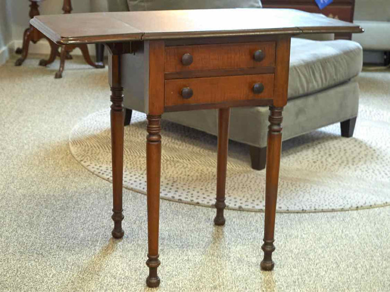 Drop Leaf Cherry Nightstand