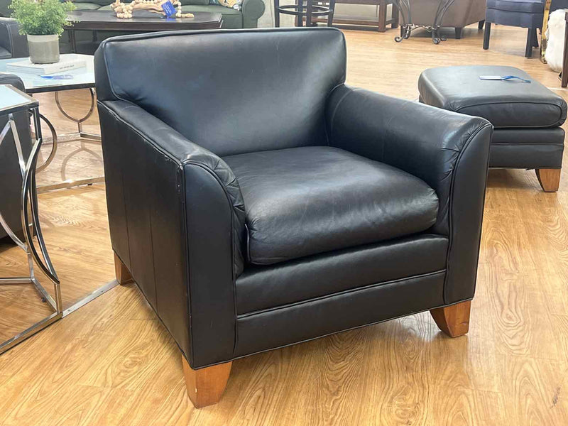 Ethan Allen Leather Arm Chair