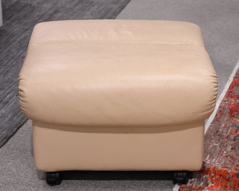 Leather Storage Ottoman