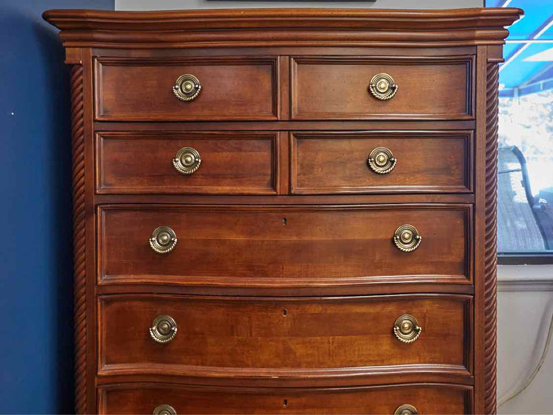 Stanley Cherry Bow Front Chest