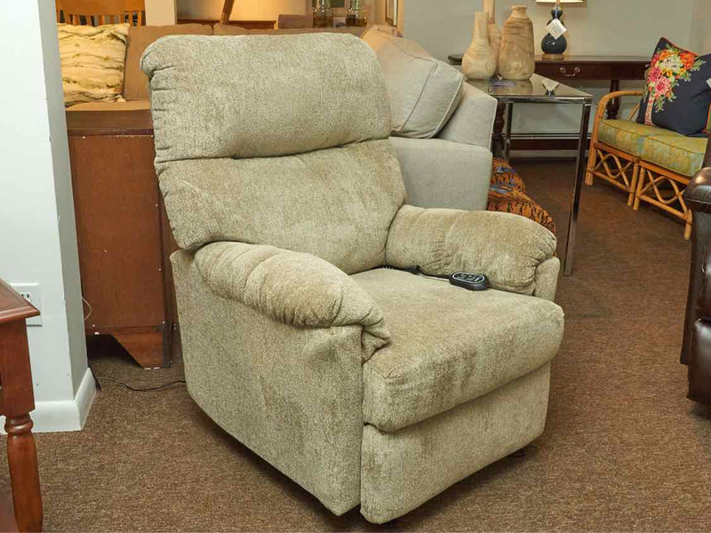 Upholstered 'Sand Beige' Power Recliner