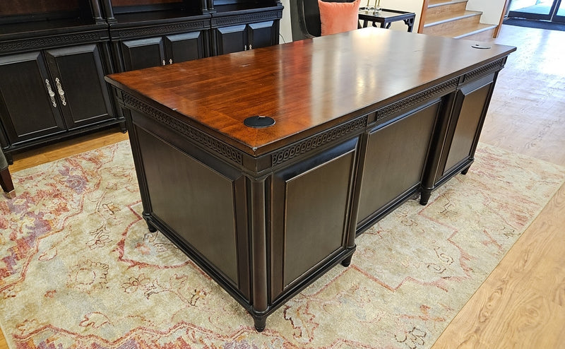 Aspen Home Executive Desk with Cherry Top