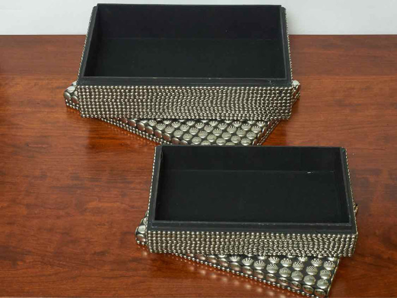 Pair of 'Chevron' Boxes