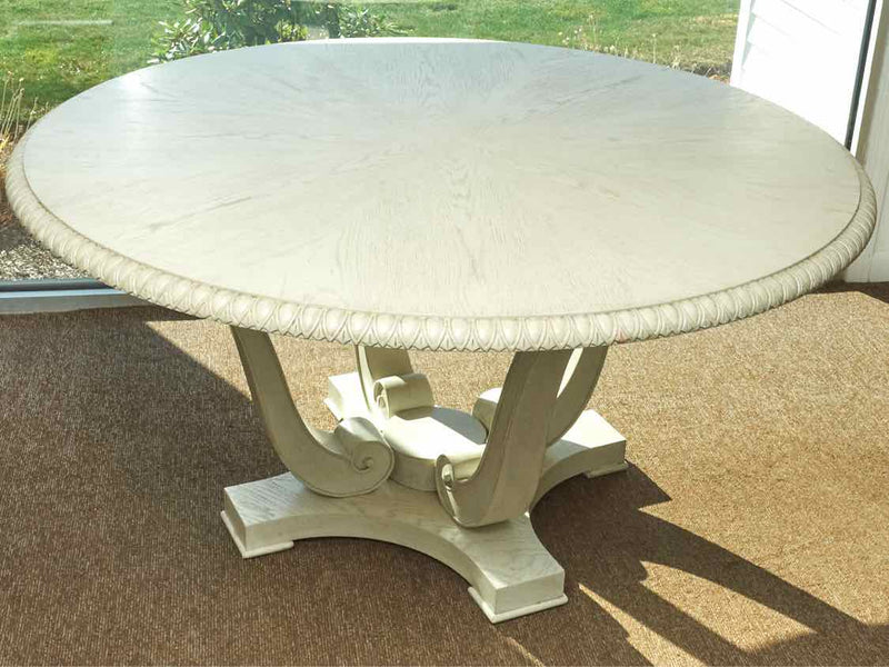 Klausner 'Jasper Country'  White Washed Round Table