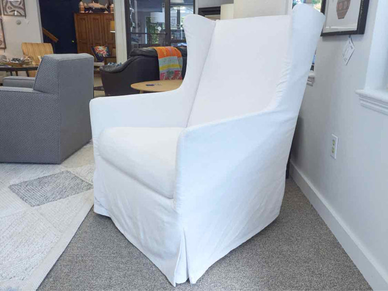 Slipcovered Swivel Glider