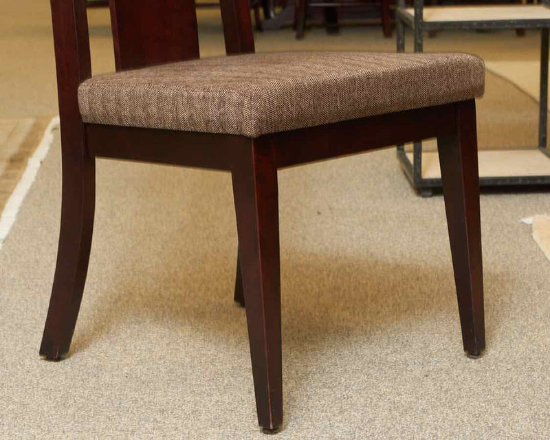 Canadel Dark Cherry Double Pedestal Table & Chair Set