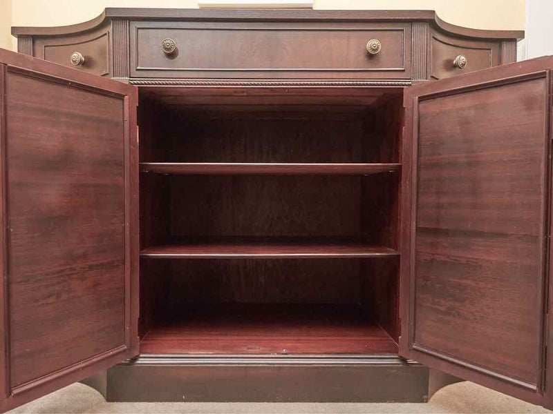 Jordan Marsh Mahogany Sideboard with 2 Mirrored Glass Doors