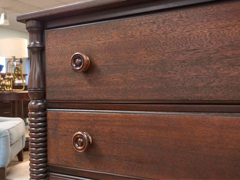 Continental Furniture Solid Mahogany  3 Drawer Dresser