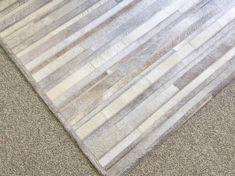 Contemporary Grey & Cream Area Rug