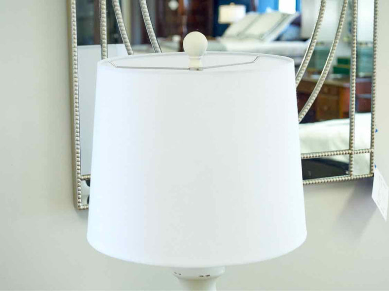 Distress Old White Table Lamp