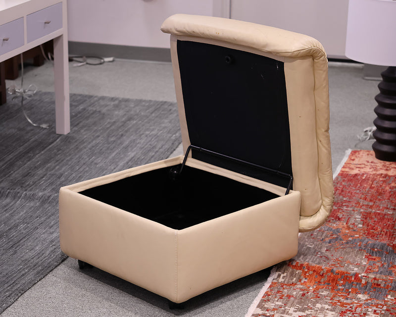 Leather Storage Ottoman