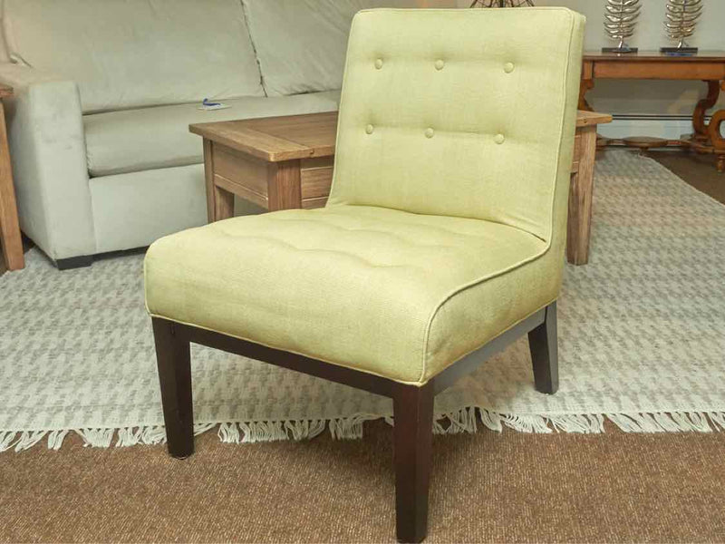 Pair Of Rowe 'Crosby' In 'Lemon Grass Green' Upholstery Accent  Chairs