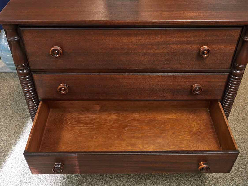 Continental Furniture Solid Mahogany  3 Drawer Dresser