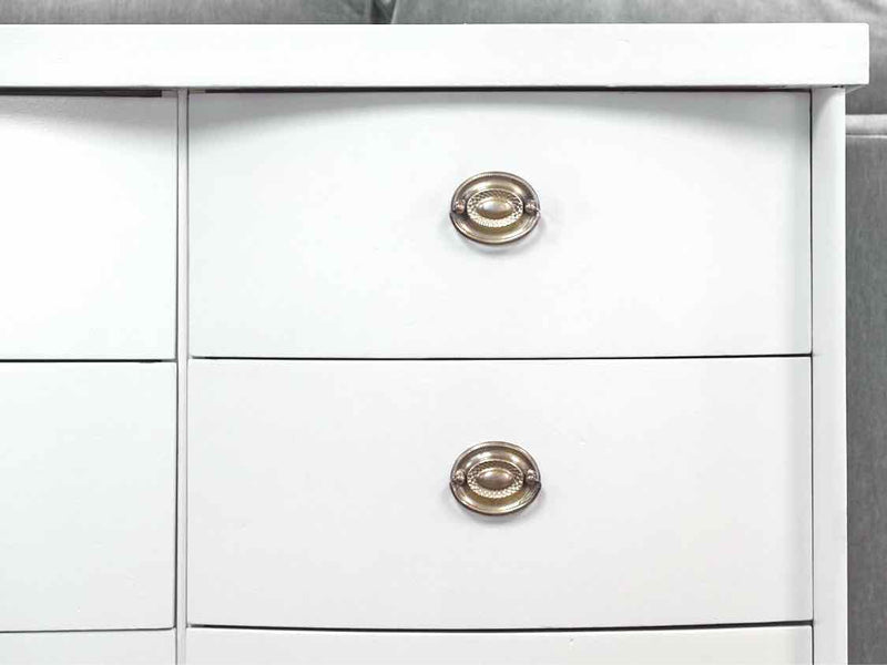 Basset White Serpentine Front Dresser