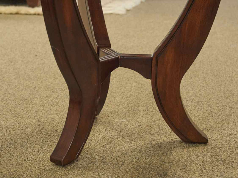 Contemporary Mahogany Accent Table