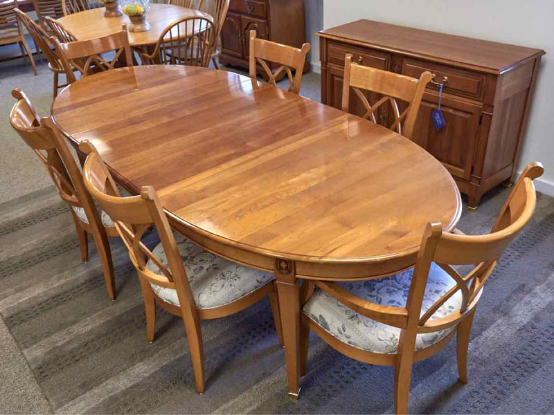 Harden Cherry Dining Table & Set of Six Chairs