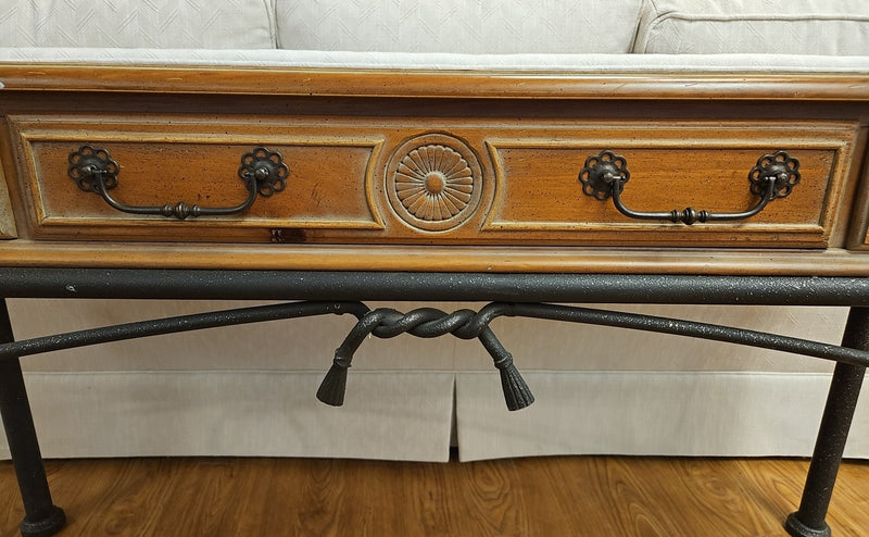 National Mt. Airy Wood and Iron Console