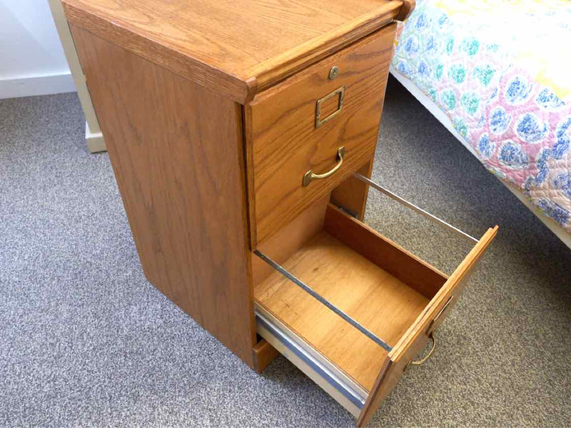 Two Drawer Cherry File Cabinet