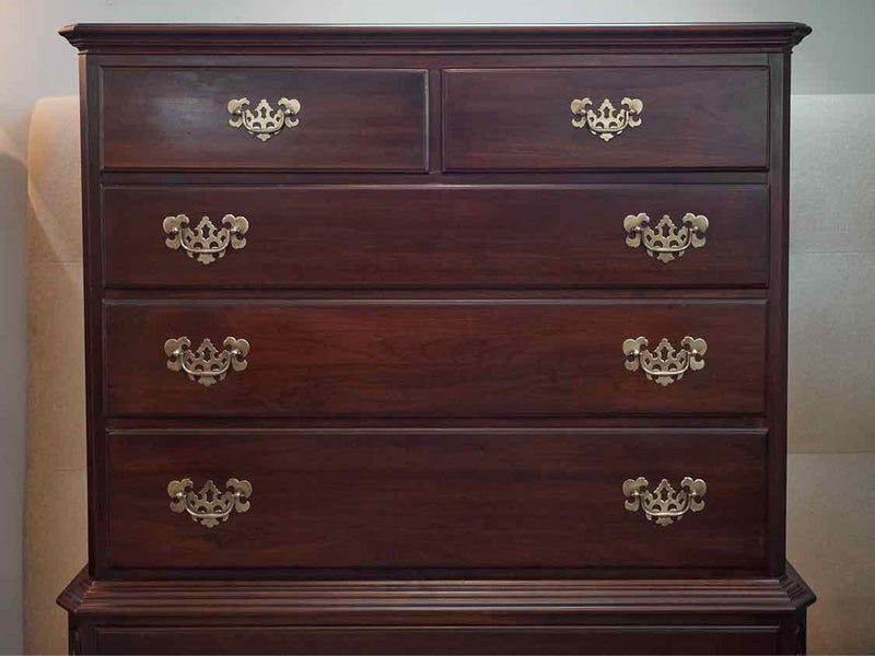 Ethan Allen  Dark Stain Cherry 7 Drawer Chests