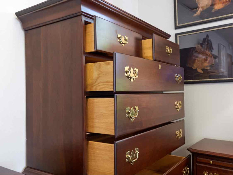 Kincaid Blockfront Cherry Chest on Chest