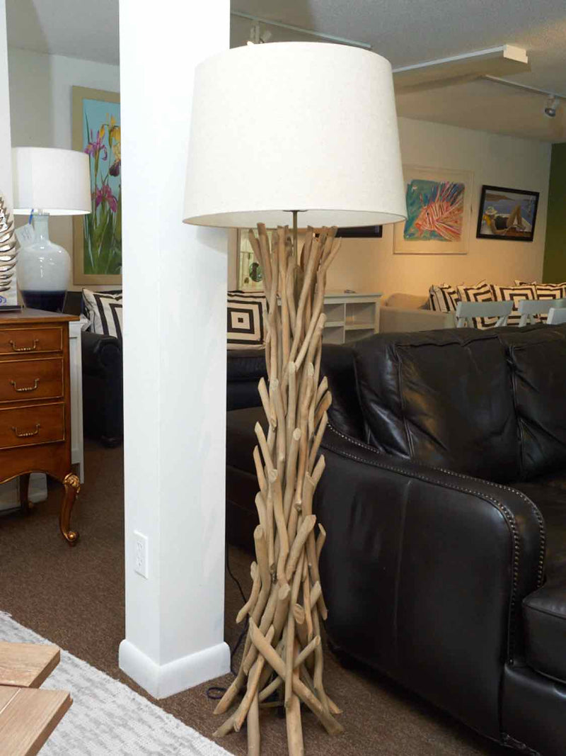 Natural Twig Floor Lamp